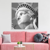 Schwarz-Weiß-Freiheitsstatue ummantelte Leinwand (Insitu (Wohnzimmer))
