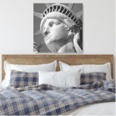 Schwarz-Weiß-Freiheitsstatue ummantelte Leinwand (Insitu (Schlafzimmer))