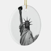 Schwarz-Weiß-Freiheitsstatue Weihnachtsschmuck (Rechts)
