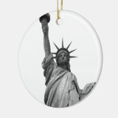 Schwarz-Weiß-Freiheitsstatue Weihnachtsschmuck (Links)