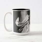 Schwarz-Weiß-Freiheitsstatue Zweifarbige Tasse (Links)