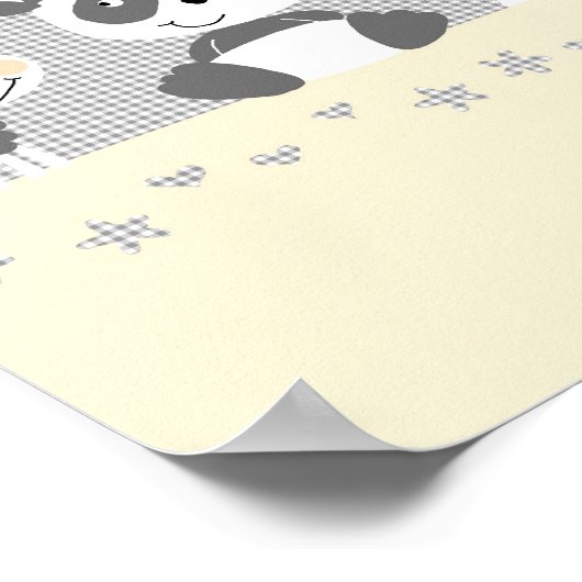 Schwarz-Weiß-Freunde Poster (Ecke)