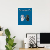 Schwarz-Weiß-Freundschaft Poster (Heimbüro)