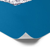 Schwarz-Weiß-Freundschaft Poster (Ecke)