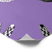 Schwarz-Weiß-Freundschaft Poster (Ecke)