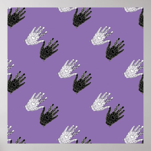 Schwarz-Weiß-Freundschaft Poster (Vorne)