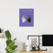 Schwarz-Weiß-Freundschaft Poster (Heimbüro)