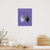 Schwarz-Weiß-Freundschaft Poster (Küche)