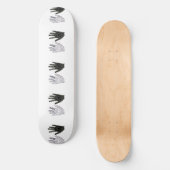 Schwarz-Weiß-Freundschaft Skateboard (Vorderseite)