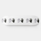 Schwarz-Weiß-Freundschaft Skateboard (Horizontal)