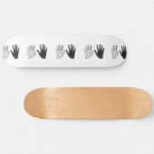 Schwarz-Weiß-Freundschaft Skateboard (Horizontal)