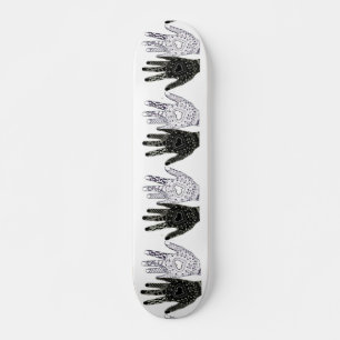 Schwarz-Weiß-Freundschaft Skateboard