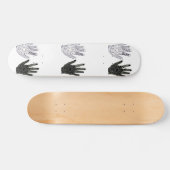 Schwarz-Weiß-Freundschaft Skateboard (Horizontal)