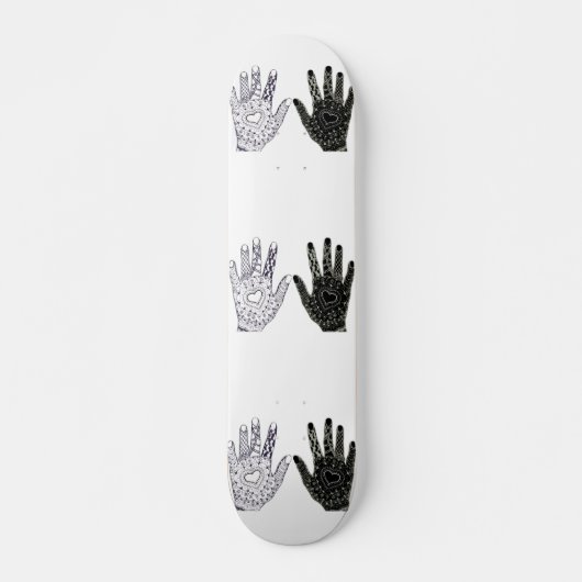 Schwarz-Weiß-Freundschaft Skateboard (Vorne)