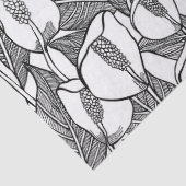 Schwarz-Weiß-Friedensstift Seidenpapier (Detail)