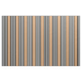 Schwarz-Weiß-Fünf-Streifen-Muster mit Bräune Stoff (Fat Quarter (45,7 x 55,9 cm))