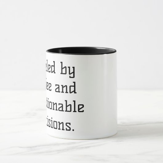 Schwarz-Weiß-Funny-Mug Tasse (Zentrum)
