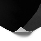 Schwarz-Weiß-Furchenfurchenflieger Poster (Ecke)