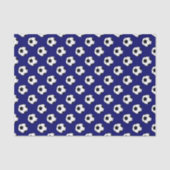 Schwarz/Weiß Fußball-Bälle, Dunkelblau Seidenpapier (Vorderseite)