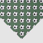 Schwarz-Weiß-Fußball-Bälle, Jäger Grün Seidenpapier (Ausschnitt)