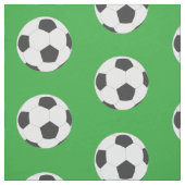 Schwarz-Weiß-Fußball-Balls auf Grün Stoff (Muster)