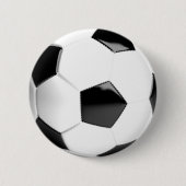 Schwarz-Weiß-Fußball Button (Vorderseite)