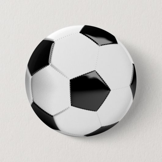 Schwarz-Weiß-Fußball Button (Vorderseite)