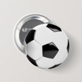 Schwarz-Weiß-Fußball Button (Vorne & Hinten)