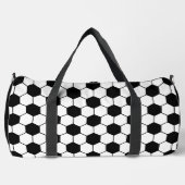 Schwarz-Weiß-Fußball Duffle Bag (Vorderseite)