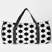 Schwarz-Weiß-Fußball Duffle Bag (Rückseite)