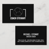 Schwarz-Weiß-Fußball, Fußballspieler/Trainer/Ref. Visitenkarte (Vorne/Hinten)