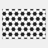 Schwarz-Weiß-Fußball Geschenkpapier Set (Vorderseite 2)