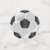 Schwarz-Weiß-Fußball Konfetti (Klein Vorderseite)