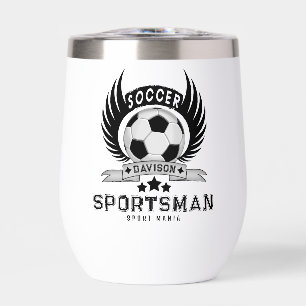 Schwarz-Weiß-Fußball-Logo Personalisiertes Design