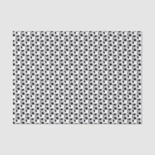 Schwarz-Weiß-Fußball Seidenpapier