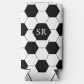 Schwarz-Weiß-Fußball Selters Dosenkühler (Rückseite)