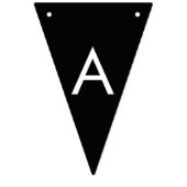 Schwarz-Weiß Fußball Thema Spaß Geburtstag Wimpelkette (Dritte Fahne)