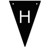 Schwarz-Weiß Fußball Thema Spaß Geburtstag Wimpelkette (Zweite Fahne)