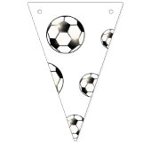 Schwarz-Weiß Fußball Thema Spaß Geburtstag Wimpelkette (Erste Fahne)