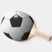 Schwarz-Weiß-Fußball, Tischtennis Schläger (Seitenansicht)