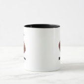 Schwarz-Weiß-Fußball-Trainer Tasse (Zentrum)