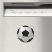 Schwarz-Weiß-Fußballball-Magnet Magnet (In Situ (Geschirrspüler))