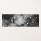 Schwarz-Weiß-Galaxie-Nebel Traum Nr. 1 Yogamatte (Vorderseite (Horizontal))
