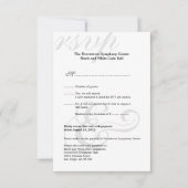 Schwarz-Weiß-Galerie - Unternehmenseinfache UAWG RSVP Karte (Vorderseite)
