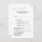 Schwarz-Weiß-Galerie - Unternehmenseinfache UAWG RSVP Karte (Vorne/Hinten)