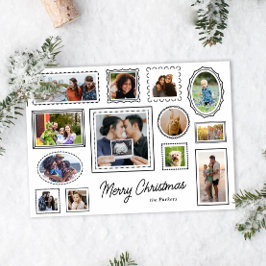 Schwarz-Weiß-Gallery-Wand - MultiFoto Feiertagskarte