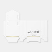 Schwarz-Weiß-Gastgeschenk Hochzeit-Boxen Zelt-Gold Geschenkschachtel (Ungefaltet)