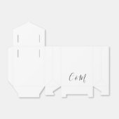 Schwarz-Weiß-Gastgeschenk Hochzeit Geschenkschachtel (Ungefaltet)