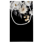 Schwarz-Weiß-Gastgeschenk Hochzeit Kleine Geschenktüte (Rückseite)