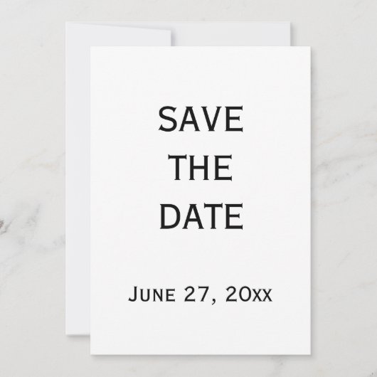 Schwarz-Weiß-Gay-Hochzeit speichern Sie die Datums Einladung (Vorderseite)